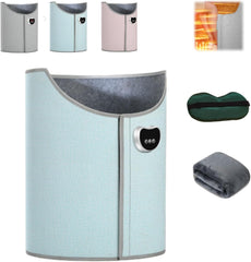 Under Desk Legs Warmer for Office,8-Speed Adjustment Portable Folding Electric Heating Foot Warmer,360° Fully Enclosed Quick Heating Anti-Freeze Heater,Timer,Overheat Safe Protection (Pink)