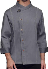 Unisex Chef Coat for Men Women Long Sleeves Solid Chef Jacket Hotel Restaurant Work Shirt Uniform