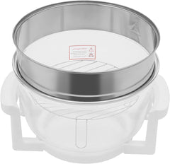 17L Glass Air Fryer, 360-Degree and 110V Viewable Convection Oven with Adjustable Expansion Ring for Home Use, Oil-Free Cooking，French Fries,Fish,Cake