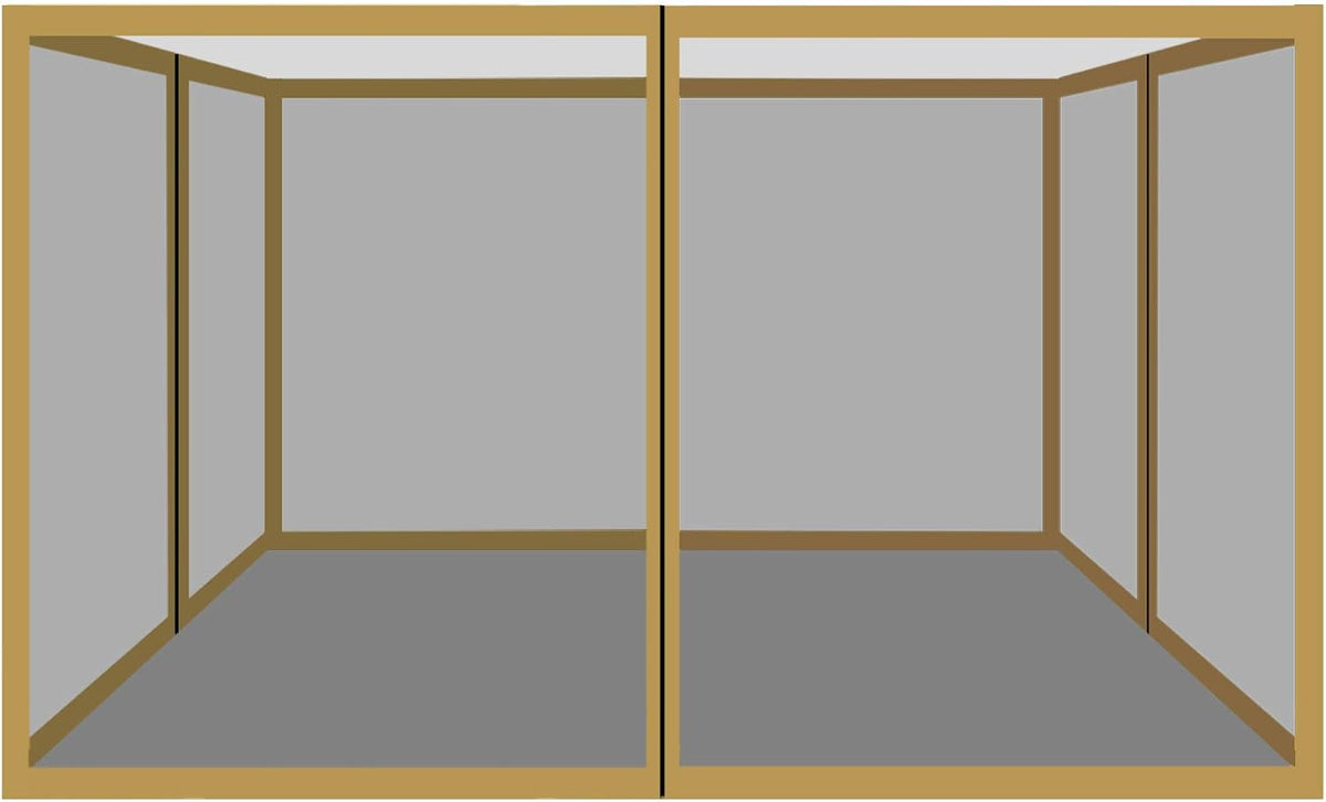 Strong Camel Pop-Up Gazebo Sidewalls 8' x 8' Outdoor Tent Canopy Replacement Mesh Walls Only (Beige)