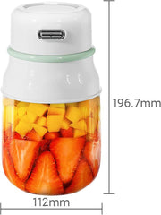 Personal Juicer Cup, Portable Blender with 10 Pcs 304 Stainless Steel Blades, 800 Ml Large Capacity and 19200r/Min Speed, USB Rechargeable and Easy to Clean, for Juice, Shakes, Smoothies