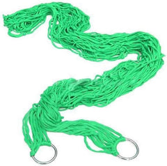 Backyard Patio Hammocks Outdoor Supplies 9-Strand Nylon Rope Hammock Portable Camping Leisure Mesh Hammock Swing Rope Hammock Camping Essentials