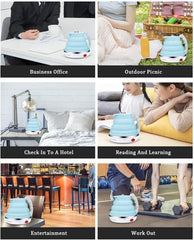 Foldable Electric Kettle,Silicone Electric Water Boiler, Travel Kettles Electric Foldable Electric Kettle, Travel Kettle,Dual Voltage Auto Shift,Temper Control Portable Travel Kettle, Small Electric K