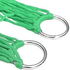 Backyard Patio Hammocks Outdoor Supplies 9-Strand Nylon Rope Hammock Portable Camping Leisure Mesh Hammock Swing Rope Hammock Camping Essentials