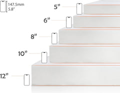 5 Inch Full Size Mattress, Bamboo Charcoal Gel Mattresses Full Mattress, Full Size Memory Foam Mattress, Mattress Full Size Bed, CertiPUR-US Certified, Full Bed Mattress for Bed Frame, Bunk Bed,White