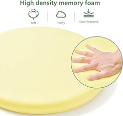 14" Round Memory Foam Chair Cushion Detachable Bar Stool Cushion Circle Chair Pad Breathable Chair Seat Cushion for Dining Kitchen Chairs Coffee