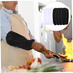 ABOOFAN 4 Pairs Reusable Oil Arm Sleeves for Cooking Cleaning Oversleeves with Elastic for Kitchen Housework Gardening and Daily Tasks