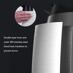 Electric Car Kettle 800ml Capacity Stainless Steel Fast Heating 12V 24V Travel Mug - Auto Shutoff, Dual Heating Modes, Safe for Cars and Trucks