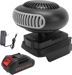 Battery Operated Heaters for Indoors Car/Portable Heater Car Window Defroster,1500mah Battery Powered Space Heater with Anti Tilt Design Safe for Cars Office Indoor Quiet Operating (15-cell battery*1)