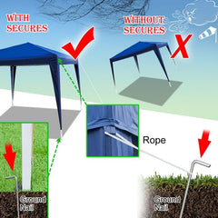 9.5x9.5 ft Pop-up Canopy Shade Tent Instant Portable Canopies with Carry Bag, Sun Shade Water Resistant Easy Up Gazebo Tent Steel Frame Ventilation Patio Tent for Parties Camping Tienda De Campaña