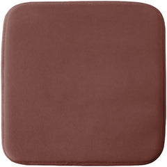 Square Velvet Chair Cushion, Soft Non-Slip Back Seat Cushion with Fixed Straps for Home Office Decor Hot Pink 16" x 16", Set of 4