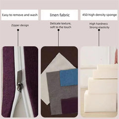 Mattress Gap Filler, Full Mattress Extender Stuffer Closed Space Filler Between Bed and Wall with Removable Cover for Sofa Bed, 78.74x5.9x3.93inch(Beige)