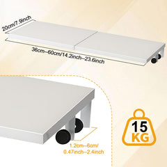 Bedside Shelf for Bed, College Dorm Room Essentials Clip On Nightstand Tray with Adjustable Hooks Retractable Bedside Table Tray Storage Rack Carbon Steel Table Caddy for Bunk & Loft Beds