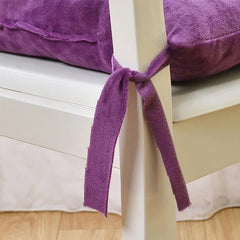 Square Chair Cushion with Ties Ultra Soft Warm Floor Cushion for Reading Nook Comfortable Square Seat Cushion for Adult ,Hot Pink,16''*16''