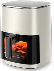 6-Quart Square Air Fryer with Viewing Window – 12-in-1 Functions (Air Fry, Roast, Reheat, Dehydrate, Bake, Steam) & 400°F Max Temperature