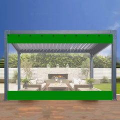 Gazebo Side Panels Waterproof Transparent Tarpaulin Outdoor Tarpaulin Curtains Garden Rain Curtains for Garden, Pergola, Garage, Various Sizes (Color : Black, Size : 6.89x8.2ft/2.1x2.5m)