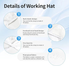 Cleaning Working Cap Night View of The City Printed Chef Hat for Women & Men, Adjustable, Breathable Black