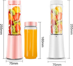 HHWKSJ Portable Blender, One-Handed Drinking Mini Blender for Shakes and Smoothies, Personal Blender with Rechargeable USB, Made with BPA-Free Material Portable Juicer (Color : A)