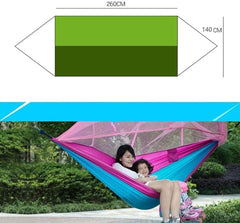 Hammock 1-2 Person Portable Outdoor Camping Hammock Parachute Fabric Hanging Bed Hunting Sleeping Swing Hamac Hamock Outside(Camouflage)