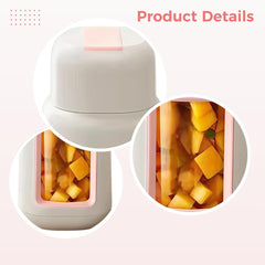 Fruit Juicer Multi-Function With Usb Recharge, Portable Automatic Blending Cup, 33.8 Fl Oz / 1000 Ml Glass Juice Maker, Smoothie Blender, Great For Home And Travel