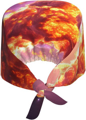 Cleaning Working Cap Comet in Space Printed Chef Hat for Women & Men, Adjustable, Breathable Black