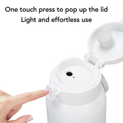 ZJchao Portable Milk Warmer Cordless Stainless Steel Rechargeable Electric Kettle IPX6 Water Proof 500ml for Travel Outdoor Car