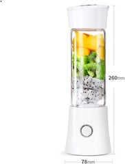 HHWKSJ Portable Blender, One-Handed Drinking Mini Blender for Shakes and Smoothies, 480ml Personal Blender with Rechargeable, Made with BPA-Free Material Portable Juicer (Color : B)