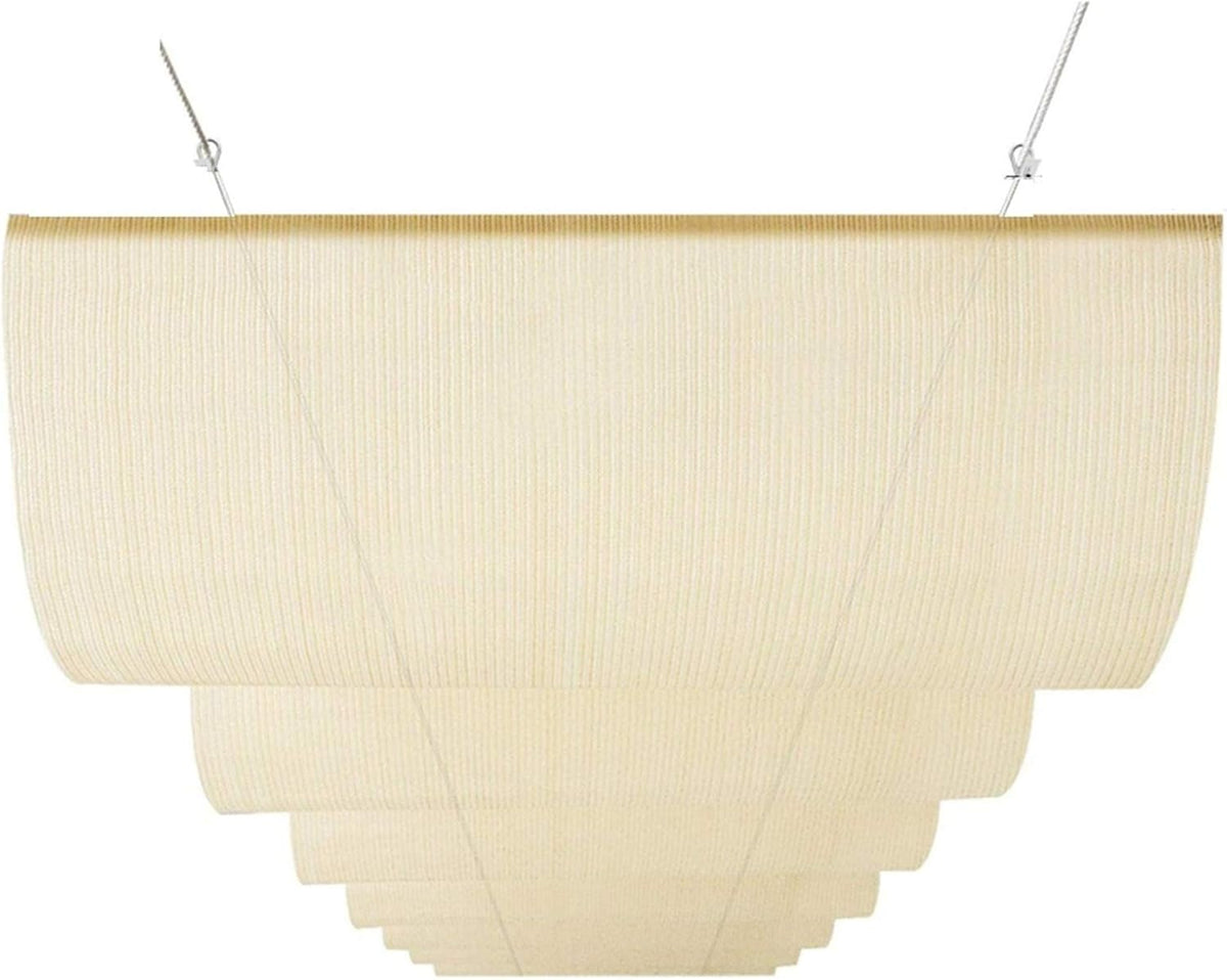 Retractable Pergola Canopy Shade Cover, Outdoor Gazebo 95% UV Resistant for Deck, Terrace, Gazebo, Courtyard, Awning Canopy, Slide On Wire PENGFEI (Color : Beige, Size : 0.9x2M)