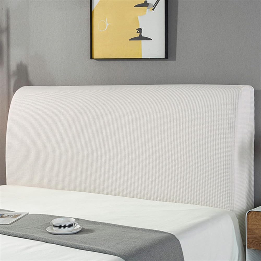 Solid Color Bedside Cover Elastic Thicken Protection Headboard Case All-Inclusive Bedroom Bed Cushion Cover Home Decor,Blue 1,2.2m