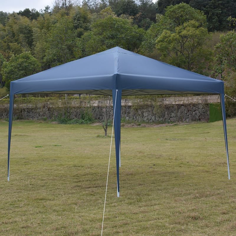 9.5x9.5 ft Pop-up Canopy Shade Tent Instant Portable Canopies with Carry Bag, Sun Shade Water Resistant Easy Up Gazebo Tent Steel Frame Ventilation Patio Tent for Parties Camping Tienda De Campaña