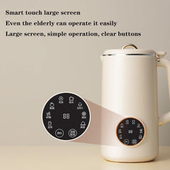 Mini Soybean Milk Maker, Portable Soy Milk Machine with 8 Functions, Juicer Maker Free Filtering Self Cleaning for Household, Green