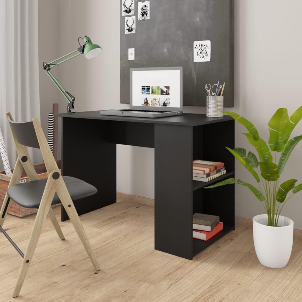 Modern White Corner Desk for Home Office Compact Computer Table with Storage Shelves Small Writing Desk for Bedroom