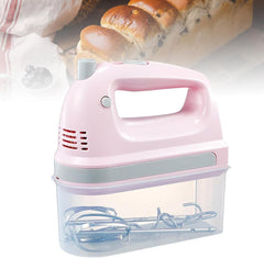 200W Electric Whisk, 5-Speed Handheld Mixer with Storage Box, Dough Mixer Bring Comes with Beating Stick and Dough Dough Stick, for Baking Cake Egg Cream Food Beater