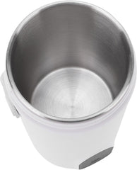 9.1 x 3.9 x 3.6in Travel Electric Kettle Rechargeable Cordless Portable Small Mini Coffee Kettle Milk Warmer with Handle 350ML for Car