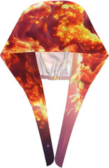 Cleaning Working Cap Comet in Space Printed Chef Hat for Women & Men, Adjustable, Breathable Black