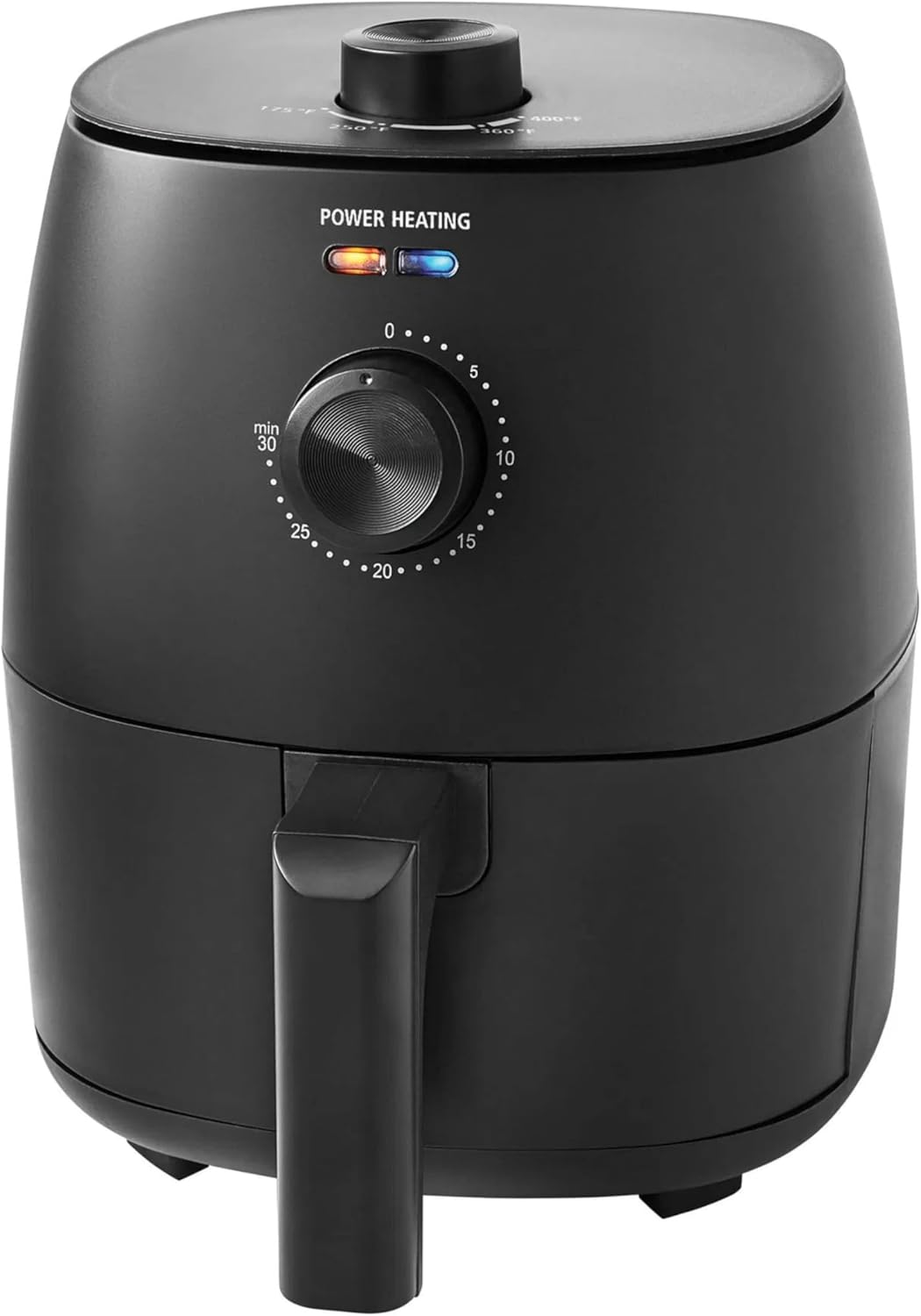 2.2 Qt Compact Air Fryer, Non-Stick, Dishwasher Safe Basket, 1150W, Black, Automatic Shutoff, Built-In Timer - Automatic Shutoff, Nonstick