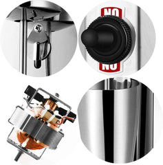 CNCEST Milkshake Machine, Stainless Steel Single Head Electric Milkshake Machine Smoothie Beverage Mixer, Commercial Retro Die-Casting Mixing Two-Speed Milkshake Mixer