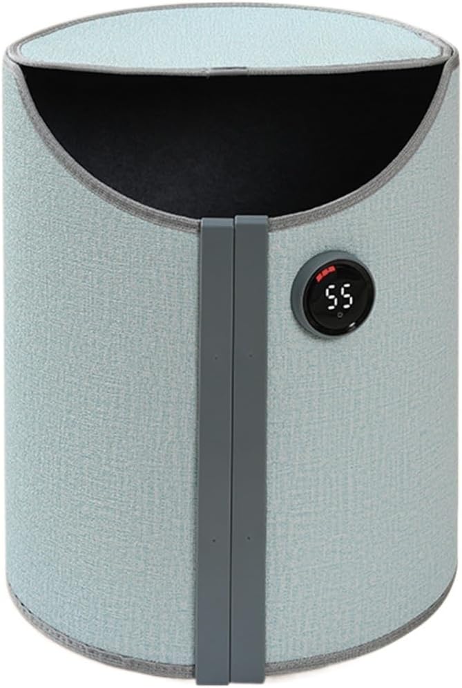 Under Desk Foot Warmer with Insulated Lid Quiet Portable Leg Heater Under for Legs Feet Compact Heater(Pink With lid)