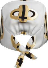 Cleaning Working Cap Golden Pattern Printed Chef Hat for Women & Men, Adjustable, Breathable