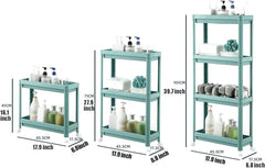 Rolling Cart Rolling Storage Cart Serving Cart Plastic Rolling Cart Narrow Cabinet Storage Trolley On Wheels Storage Rack Drain Storage Tray For Bathroom Kitchen Utility Rolling Cart Kitchen Cart (Co