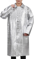 Heat Resistant Apron,Flame Resistant,High Temperature,Anti Aluminum Foil Apron Bib for Grilling Manufacturing Cooking, Style C