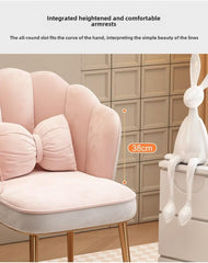 Cloud Comfort Ergonomic Office Chair - Perfect for Home and Office Use ([Comfort Sponge] Golden Legs - Grey and Pink [Free Butterfly Pillow])