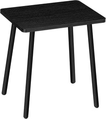 HOOBRO Side Table, Small Black Accent End Table, Modern Nightstand for Living Room, Bedroom, Balcony, Easy Assembly, Black BB87BZ01