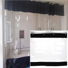 Outdoor Tarpaulin Curtains Transparent Pergola Side Panels Tear-Resistant Tarpaulin, for Patio, Gazebo, with Grommets, Customizable (Color : Black, Size : 2.2x2.5m)