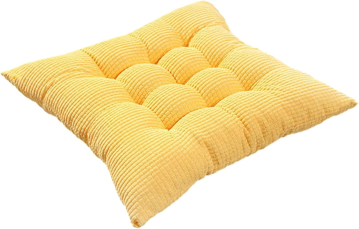 Crushed Memory Foam Pads Chair Cushion Non Slip Chair Pad with Buckles Fixied Rebound Filling Seat Cushion Coffee