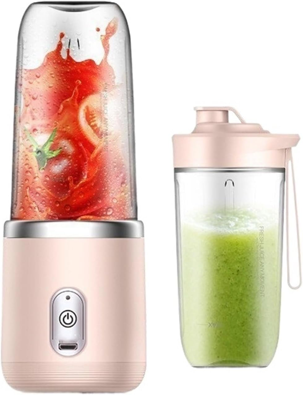 Rechargeable Portable Juicer Household Electric Juicer Cup Mini Small Multi-Functional Juice Cup(B)
