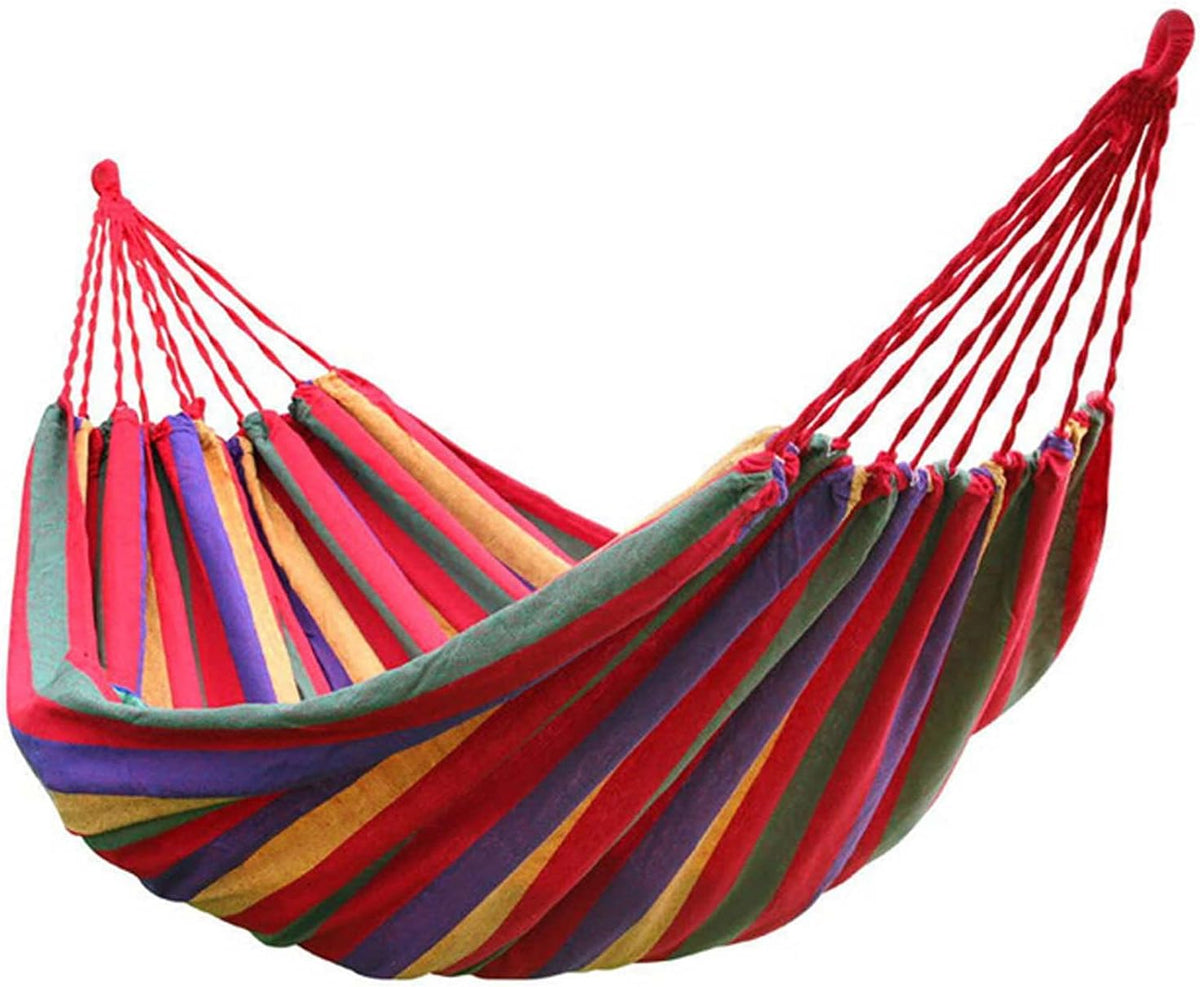 Hammocks for Camping Kids, Double Hammock Chair, Double Polyester Hammock, Hammocks with Chain Hanging Kits, for Beach, Backyard, Patio