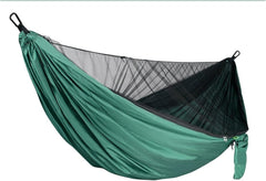 Hammock. Portable Quick Set Up Mosquito Net Camping Hammock Outdoor Hanging Bed Sleeping Swing .Hammocks for Outside(Dark Green)