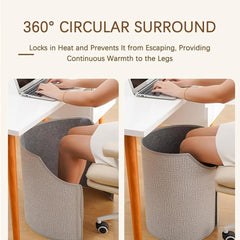 Under Desk Leg Warmer for Office,Portable Space Heater for Office and Home,Foldable,Quiet Floor Foot Warmer Under Desk for Leg,Foldable Under Desk Leg and Foot Warmer,Foot Heater Under Desk (Pink)