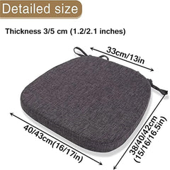 XMAYODS Chair Cushions for Dining Chairs Non Slip Seat Cushion with Ties and Machine Washable Cover Foam Kitchen Chair Pads Indoor (Color : #15, Size : 43X42X3CM Thick)